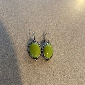 Green earrings